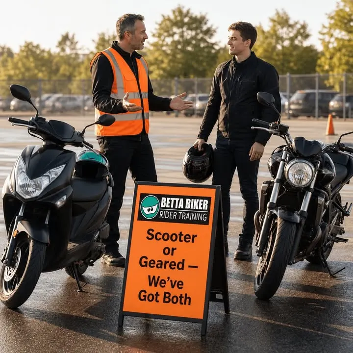 Scooter or geared bike for your CBT? Here's how to choose